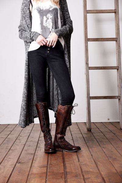 della teak rustic - tall boots - women bed|stu della teak rustic - tall boots - women bed|stu